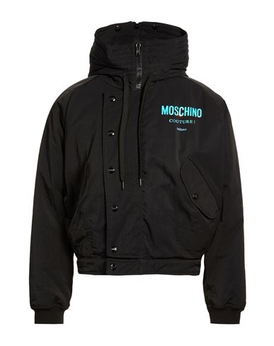 Moschino Couture Man Jacket Black Size 38 Polyamide, Polyester, Viscose, Elastane