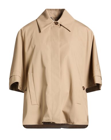 Max Mara Woman Cape Beige Size S/m Cotton In Sand