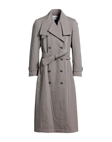 Low Classic Woman Overcoat & Trench Coat Grey Size M Cotton, Nylon In Gray