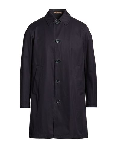 Herno Rain Collection Man Overcoat & Trench Coat Navy Size 34 Cotton In Blue