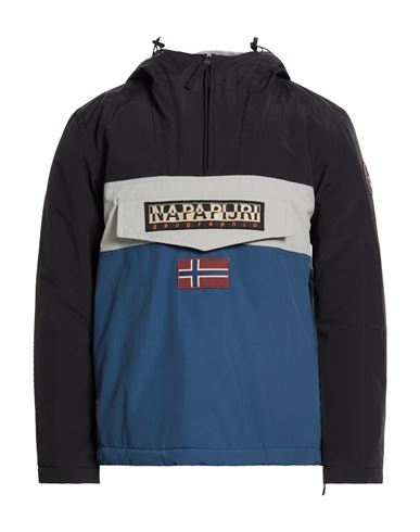 Napapijri Man Jacket Black Size L Polyamide In Multi