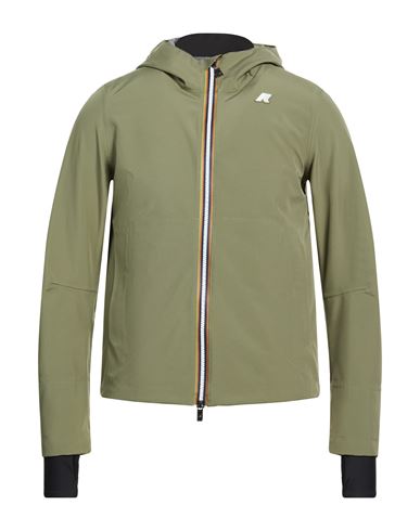 K-way Man Jacket Military Green Size S Polyester, Polyurethane