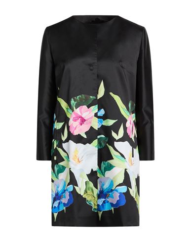 Mouche Woman Overcoat & Trench Coat Black Size 10 Polyester