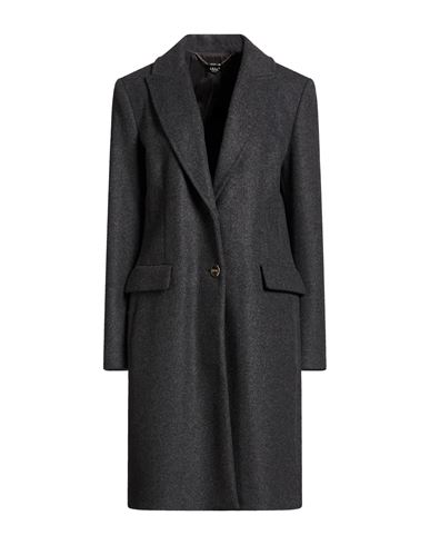 Liu •jo Woman Coat Charcoal Size 6 Wool, Polyamide, Cashmere In Gray