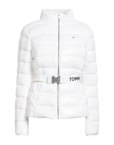 Tommy Jeans Woman Puffer White Size L Polyamide, Polyester, Elastane