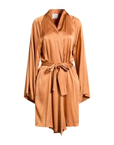 Forte Forte Forte_forte Woman Overcoat & Trench Coat Tan Size 2 Silk, Elastane In Brown