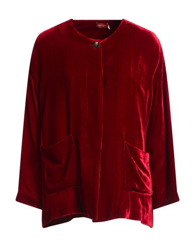 Bianco Levrin Woman Jacket Red Size L Viscose, Silk