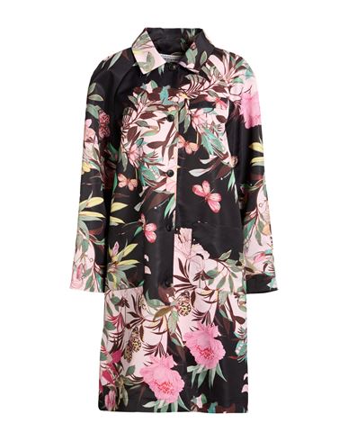 Shirtaporter Woman Overcoat & Trench Coat Black Size 10 Polyester