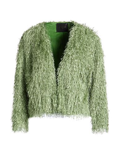 Gaelle Paris Gaëlle Paris Noir Woman Jacket Light Green Size 4 Polyester