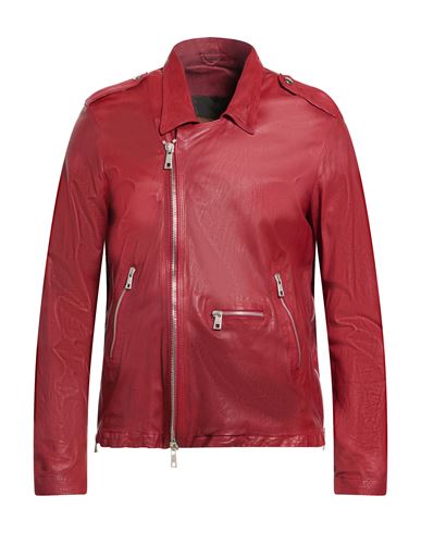 Giorgio Brato Man Jacket Brick Size 40 Leather In Red