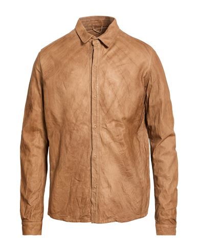 Giorgio Brato Man Jacket Tan Size 42 Leather In Brown