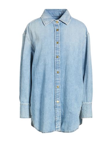 CYCLE Jeanshemd Damen Blau S Damen