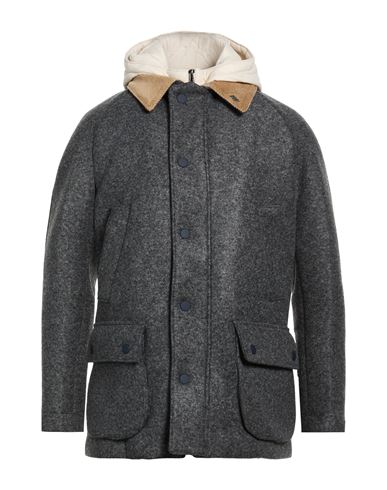Bob Man Jacket Charcoal Size 44 Polyester, Acrylic, Virgin Wool, Elastane In Gray