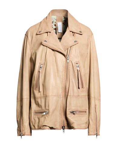 Bully Woman Jacket Sand Size 6 Leather