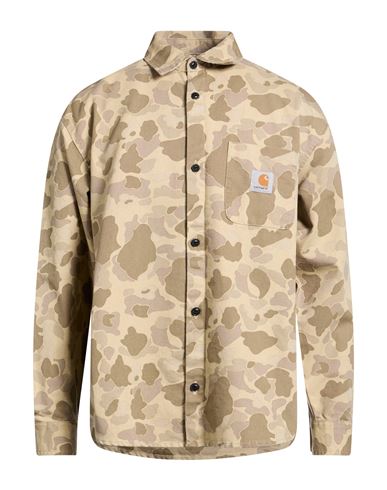 Camisa Hombre Beige S,XL Hombre