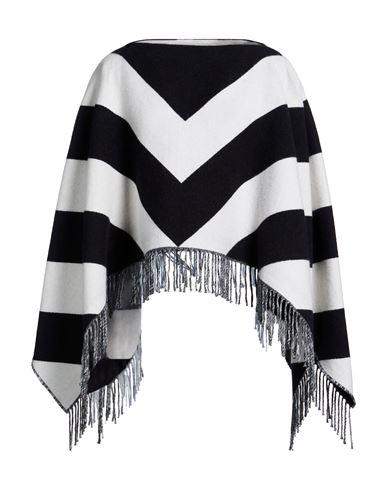Valentino Garavani Woman Cape Black Size Onesize Virgin Wool, Cashmere