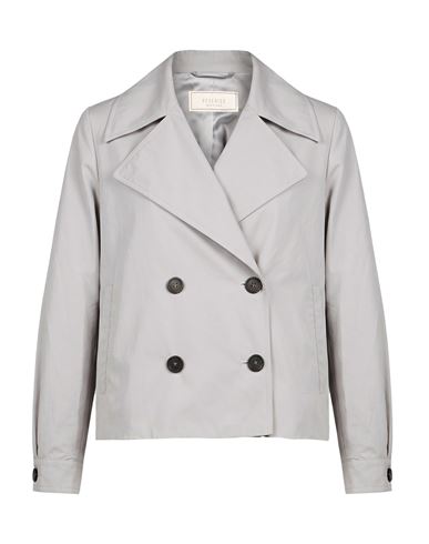 Peserico Woman Jacket Light Grey Size 8 Cotton, Polyamide