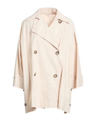 Peserico Woman Overcoat & Trench Coat Beige Size 6 Cotton, Polyamide In Sand