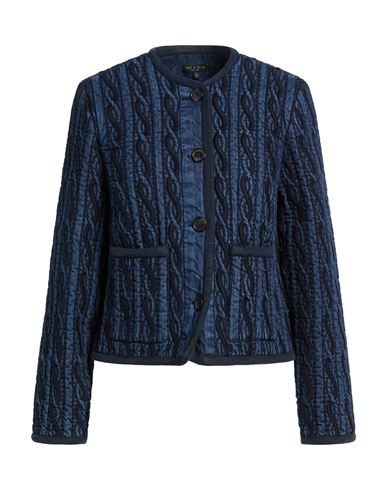 Rag & Bone Woman Jacket Blue Size L Cotton