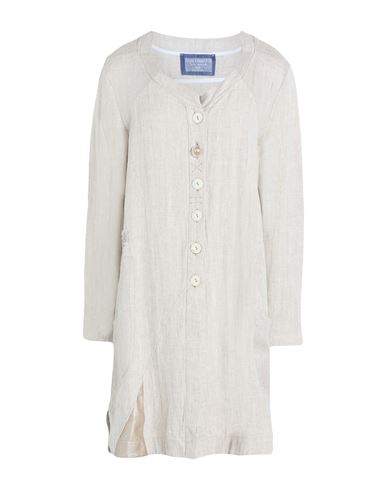 Elisa Cavaletti By Daniela Dallavalle Woman Overcoat & Trench Coat Beige Size M Linen, Rayon, Polyur In Sand