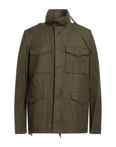 Aspesi Ata Man Jacket Military Green Size L Cotton