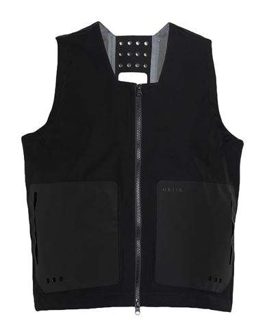 Gr10k Man Vest Black Size Xs Polyester, Polyurethane, Polyamide