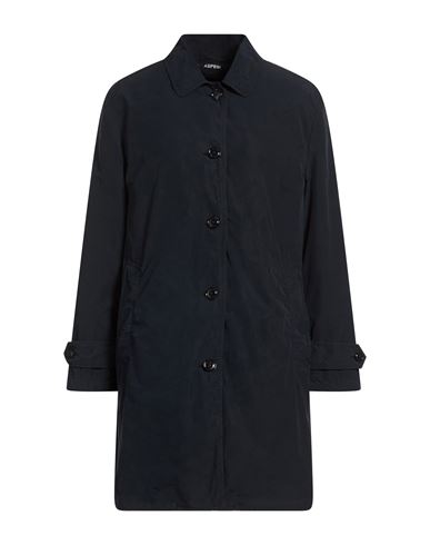 Aspesi Woman Coat Navy Size L Polyester, Polyamide In Blue