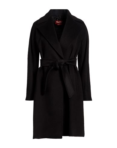 Max Mara Studio Woman Coat Black Size 2 Virgin Wool
