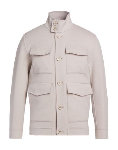 Paltò Man Jacket Light Grey Size 40 Wool, Nylon In Gray