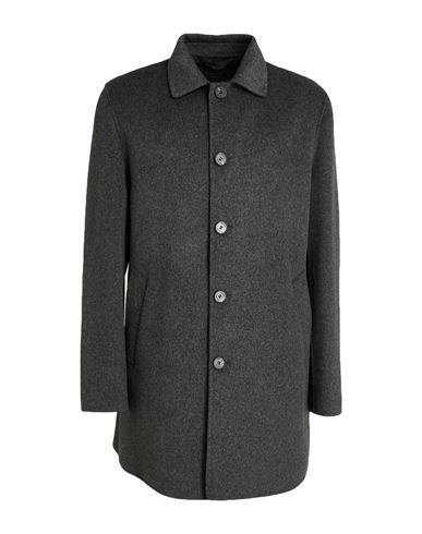 Paltò Fabbrica Man Coat Charcoal Size 44 Wool, Nylon In Gray