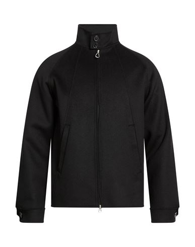 Paltò Fabbrica Man Jacket Black Size 46 Wool, Nylon