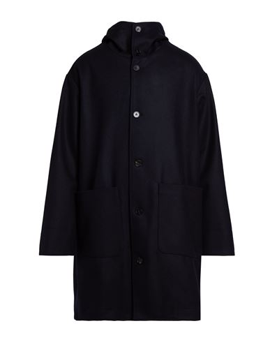 Paltò Man Coat Navy Size 2 Wool, Polyamide In Blue