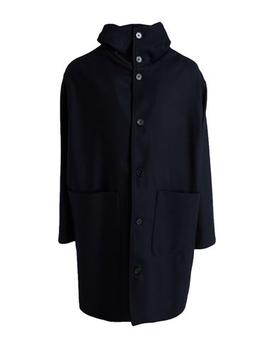 Paltò Guardaroba Man Coat Midnight Blue Size 2 Wool, Polyamide