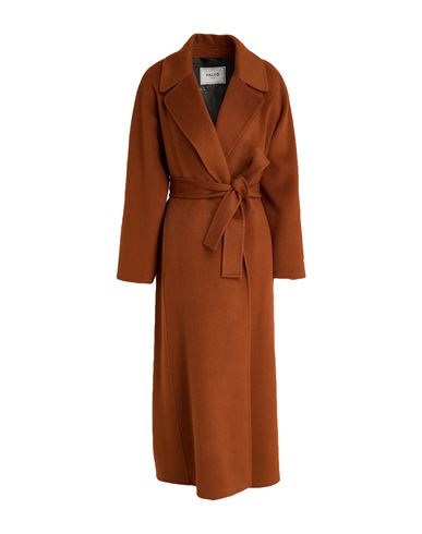 Paltò Woman Coat Tan Size 6 Wool, Nylon In Brown