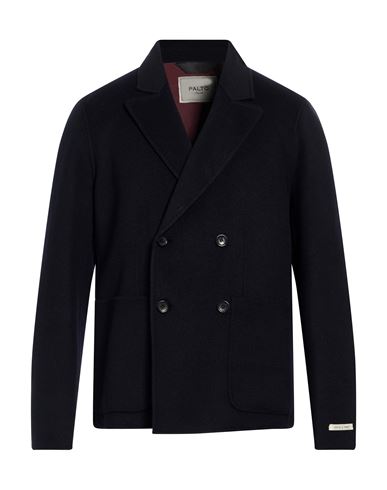 Paltò Man Coat Midnight Blue Size 44 Wool, Nylon