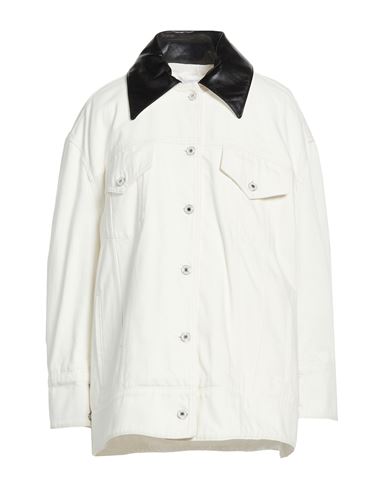 Givenchy Woman Denim Outerwear Off White Size 4 Cotton