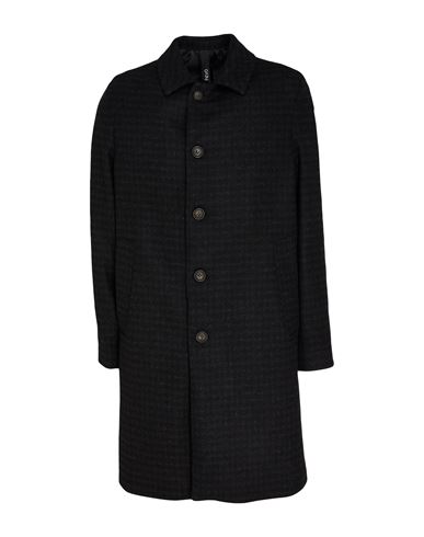 Hevo Hevò Man Coat Black Size 44 Virgin Wool, Polyamide