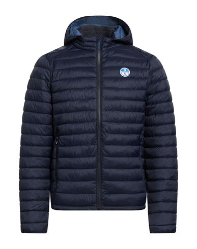 North Sails Man Puffer Navy Size Xxxl Nylon In Blue