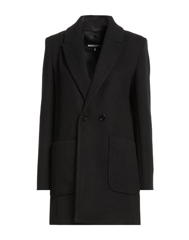 Patrizia Pepe Woman Coat Black Size 10 Polyester, Viscose, Wool