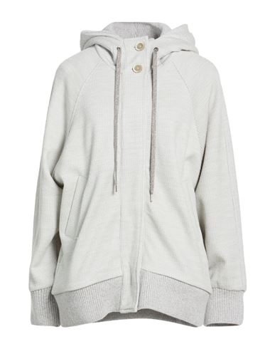 Eleventy Woman Sweatshirt Light Grey Size L Wool, Lyocell, Cotton, Polyamide, Synthetic Fibers In Gray