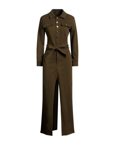 Babylon Woman Maxi Dress Military Green Size 6 Cotton, Elastane