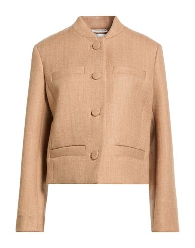 Paul & Joe Woman Jacket Sand Size 12 Virgin Wool In Brown