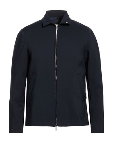 Berna Man Jacket Navy Size 42 Polyamide, Elastane In Blue