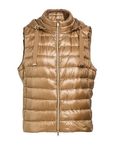 Herno Woman Vest Light Brown Size 12 Polyamide In Neutral
