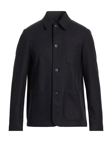 Montedoro Man Jacket Midnight Blue Size 46 Virgin Wool, Polyamide, Cashmere