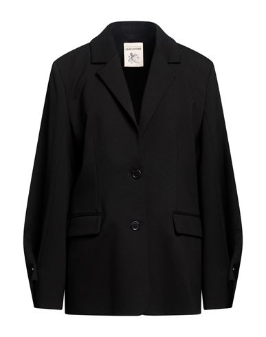 Semicouture Woman Blazer Black Size 10 Viscose, Polyamide, Elastane, Polyester