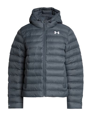 Under Armour Woman Puffer Grey Size S Polyamide In Blue
