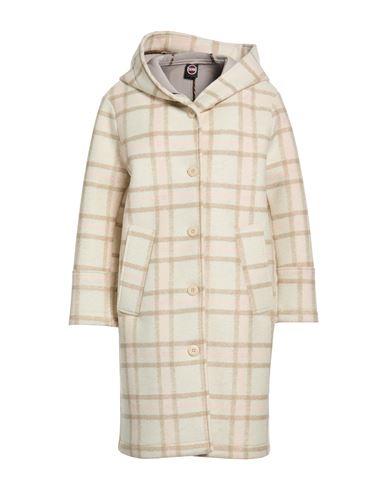 Colmar Woman Coat Beige Size 4 Polyester, Acrylic, Wool, Elastane