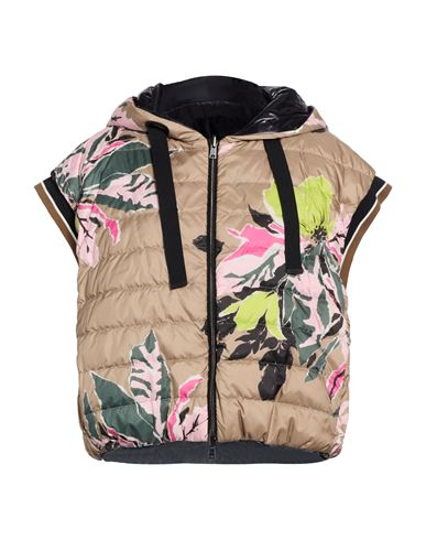 Herno Woman Vest Sand Size 10 Polyester In Multi