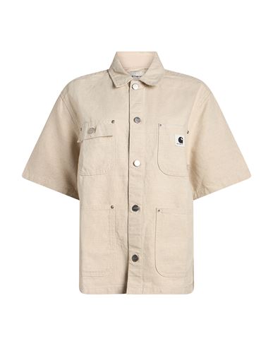 Carhartt Woman Jacket Beige Size Xs Cotton, Linen